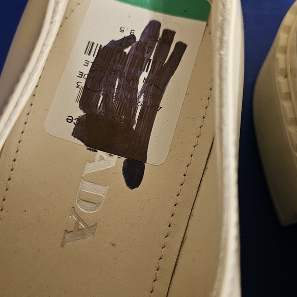 Prada Patent Leather Loafers in Ivory Off White - Picture 6 of 7